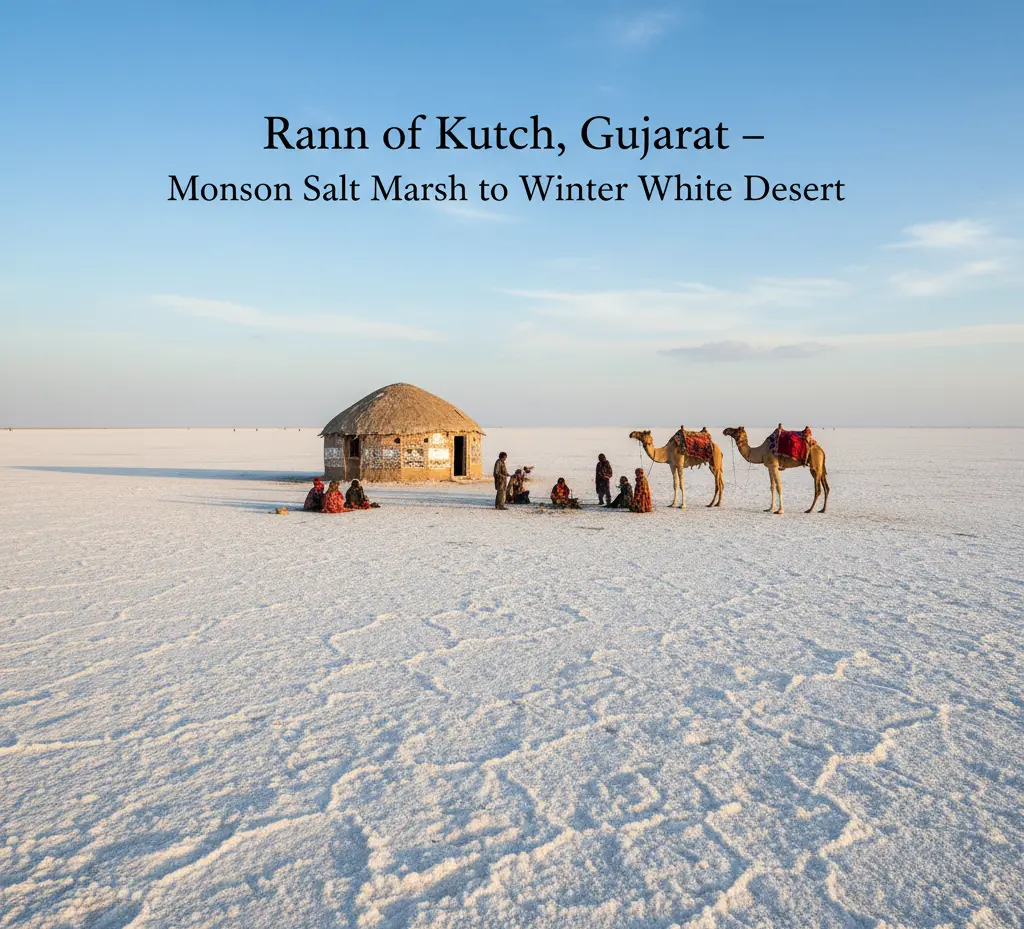 Rann of Kutch, Gujarat – Monsoon Salt Marsh to Winter White Desert