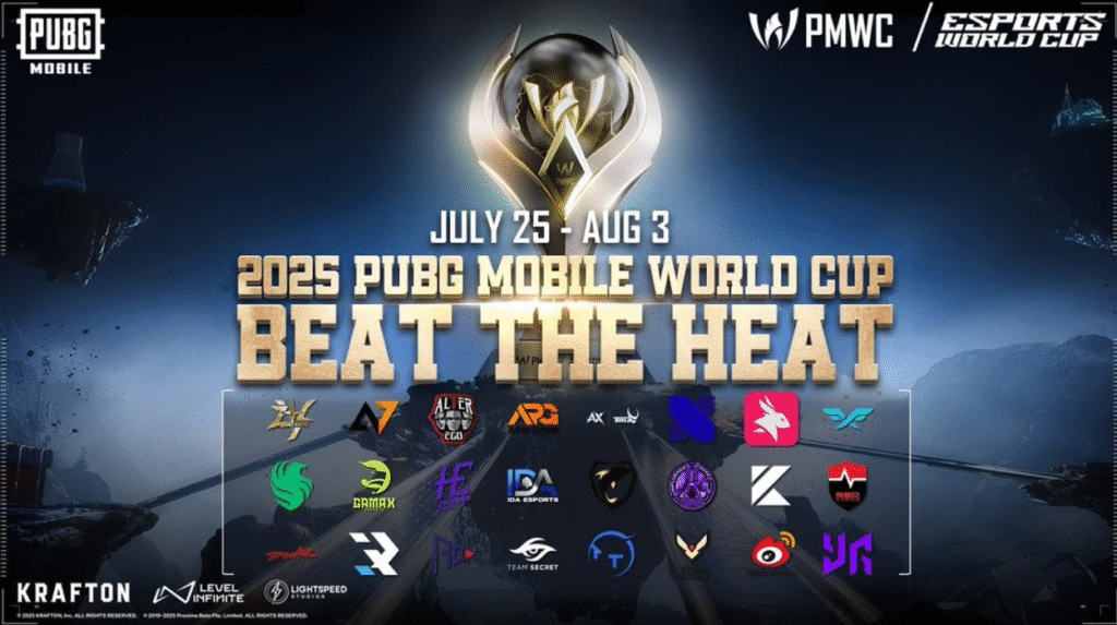 Visual representation of the 16 teams that made it to the Grand Finals after intense group and survival stages.