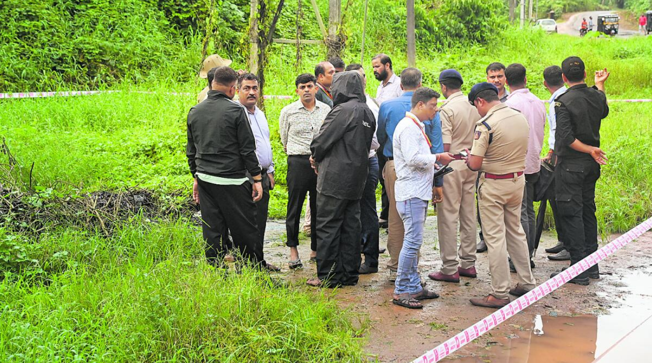 Manual digging underway at second hilly site as officials continue exhumation near Dharmasthala mass burial case ghat. Manual digging underway at second hilly site as officials continue exhumation near Dharmasthala mass burial case ghat.