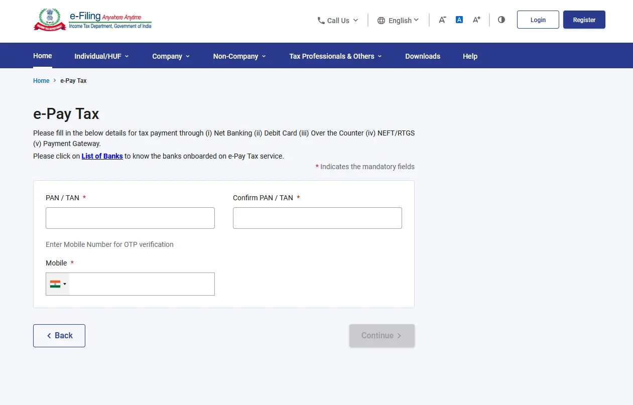 visit the official website. First-time users can register using PAN, Aadhaar, OTP, etc. visit the official website. First-time users can register using PAN, Aadhaar, OTP, etc.