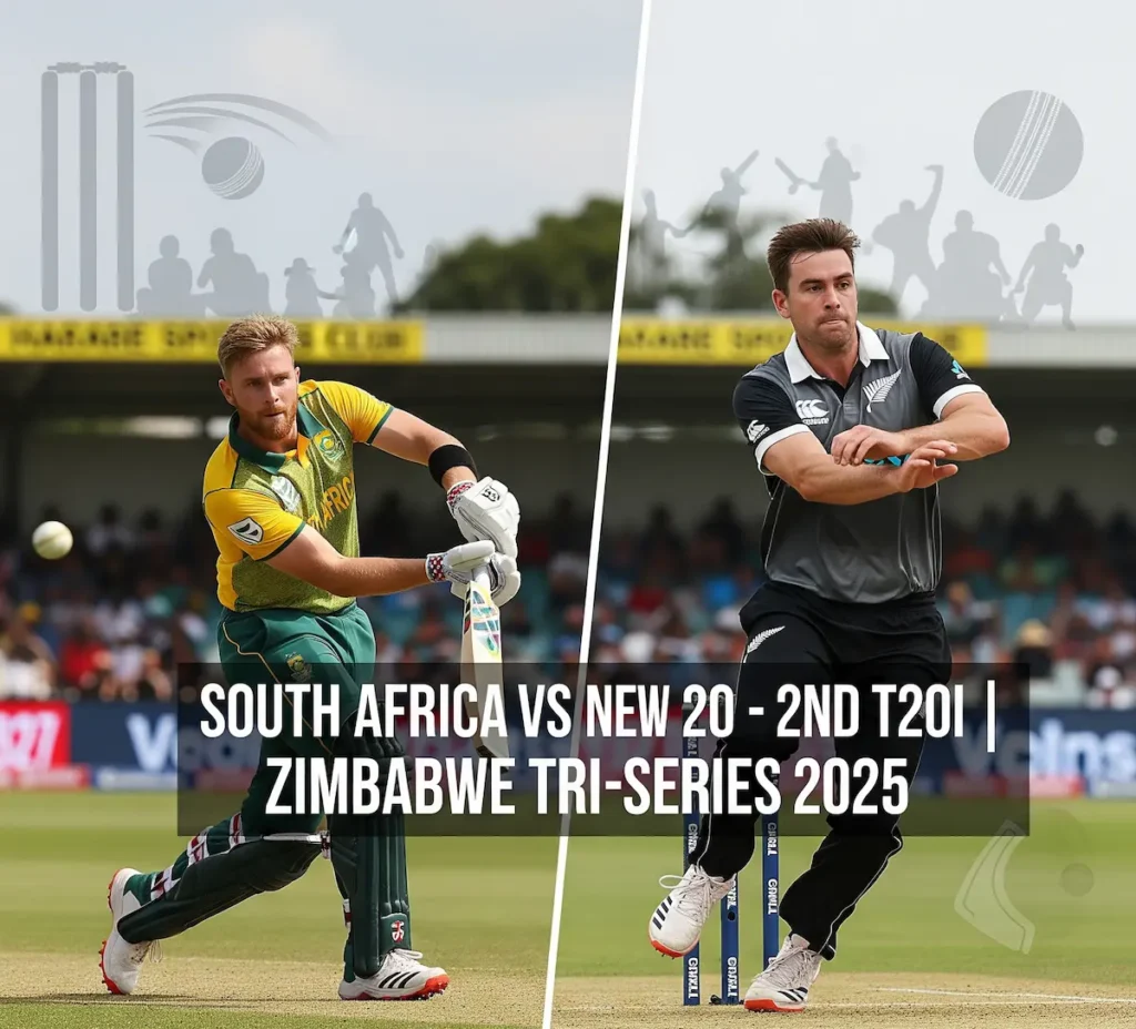South Africa vs New Zealand – 2nd T20I | Zimbabwe Tri-Series 2025
