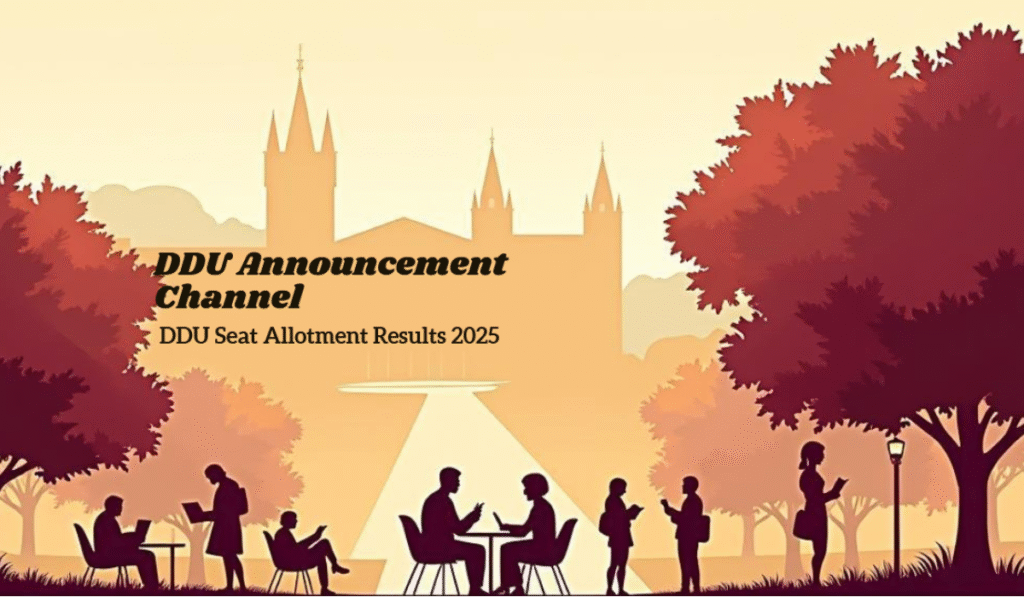 DDU Seat Allotment Result 2025 announced for UG and PG courses with official portal link