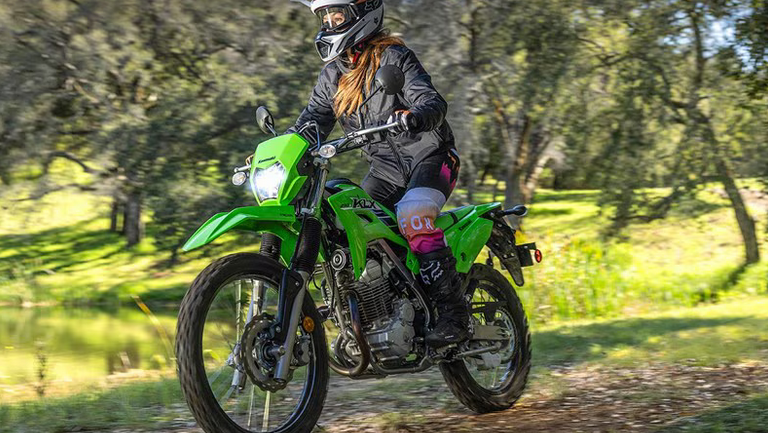 Kawasaki KLX230 India launch: dual-sport 233cc machine, 240 mm suspension, switchable ABS, Bluetooth-LCD, ₹3.30 lakh. Kawasaki KLX230 India launch: dual-sport 233cc machine, 240 mm suspension, switchable ABS, Bluetooth-LCD, ₹3.30 lakh.