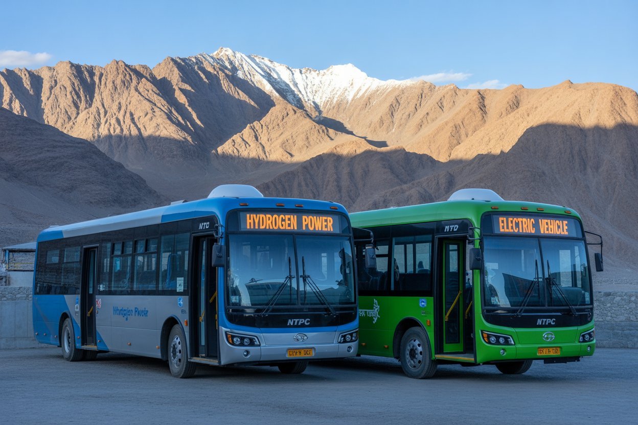 NTPC hydrogen Buses NTPC hydrogen Buses