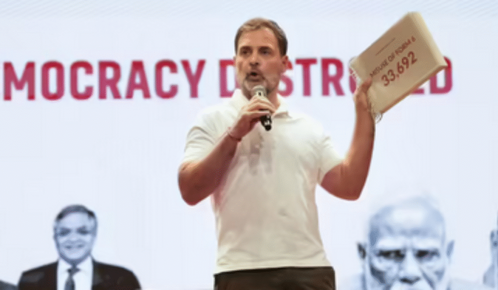 Rahul Gandhi alleges Election Commission distracting public