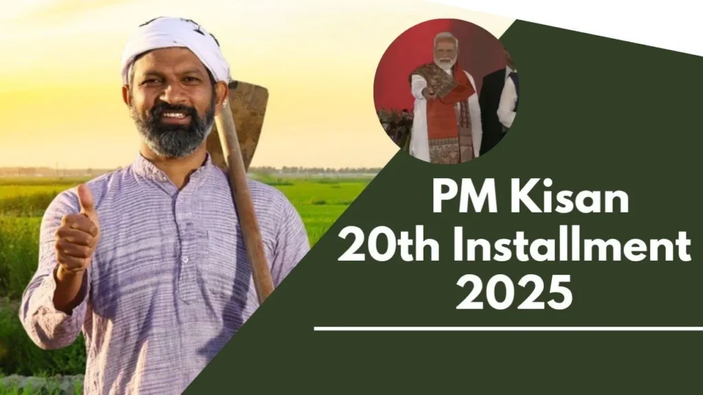 Farmer smiling after receiving ₹2,000 PM‑KISAN deposit notification on mobile
