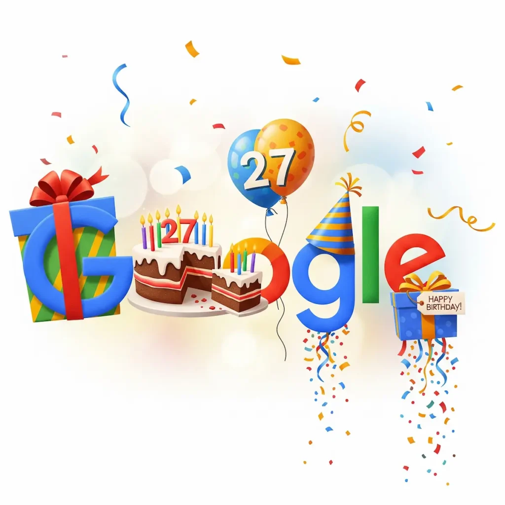 Celebrate Google 27th birthday!