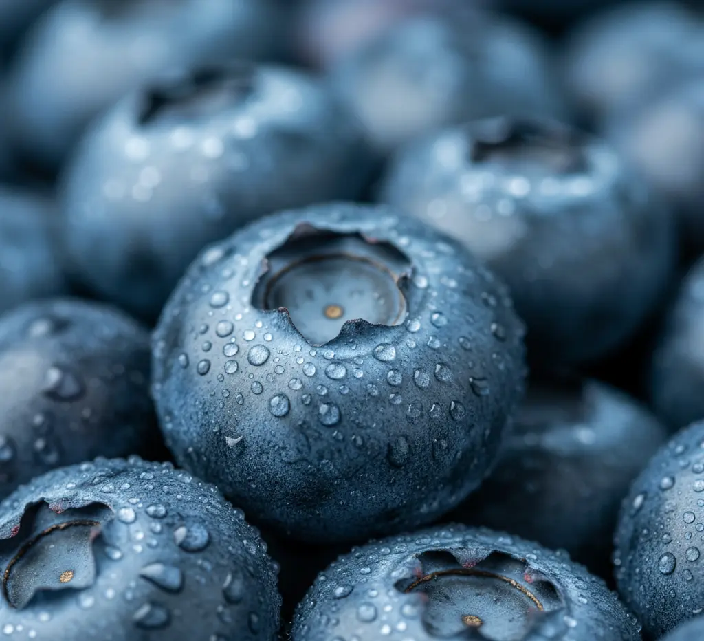 Antioxidant-rich blueberries to reduce skin aging