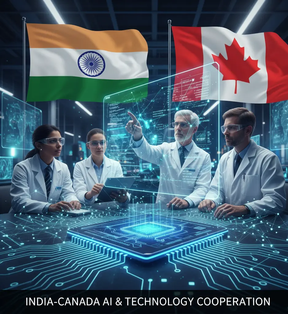 India and Canada collaborate on AI, digital innovation, and science as part of their trade roadmap.