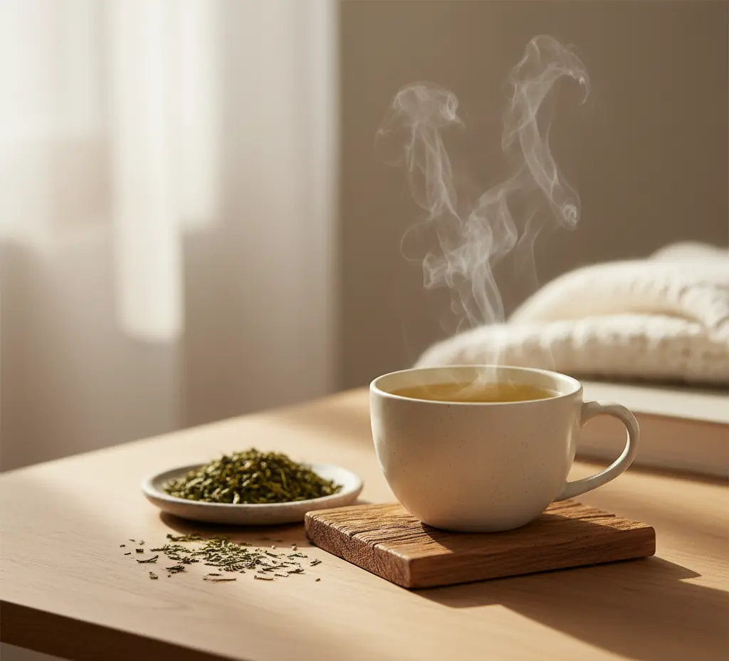 Green tea rich in antioxidants for anti-aging skin care